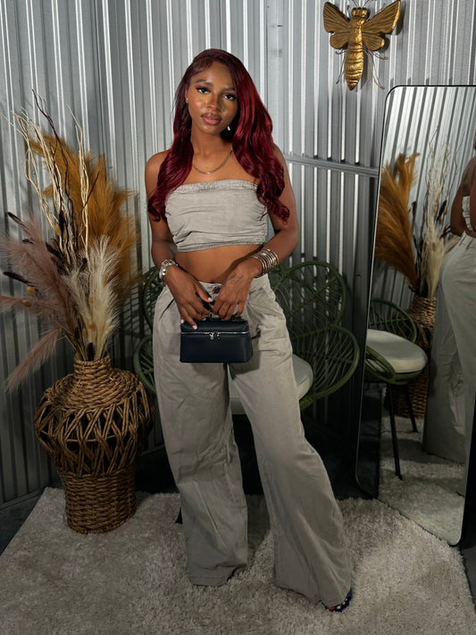 Vintage Grey Denim Set